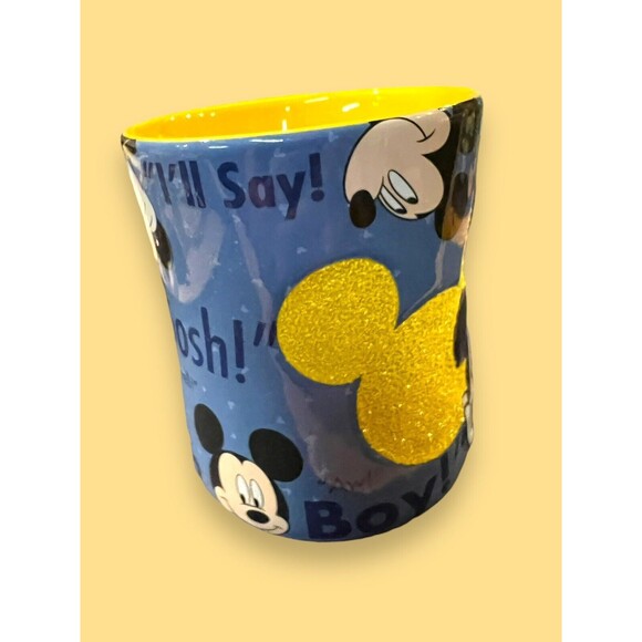 Disney Mickey Mouse Slogans Oh Boy Disney World Theme Parks Coffee Tea Mug NEW - Picture 4 of 7